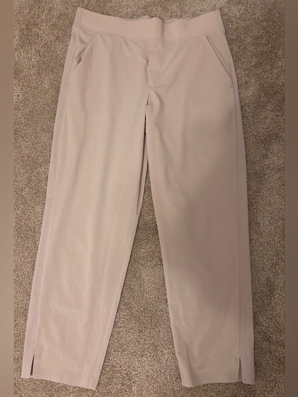 Athleta Brooklyn Mid Rise Ankle Pant - Beige Tan - Size 8 Petite (8P)
